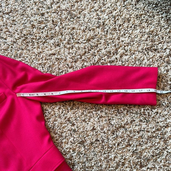 Talbots Hot Pink Velvet Collar Blazer - Picture 9 of 11